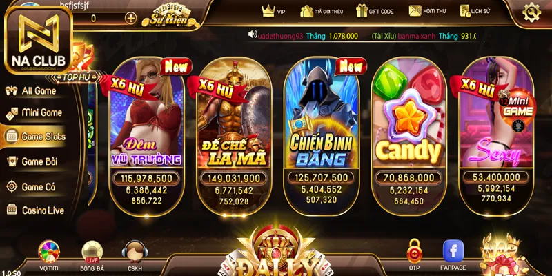 Nổ hũ Na99 - Quay hũ trúng jackpot tiền tỷ mỗi ngày Những tựa game nổ hũ đang có tại cổng game Na99